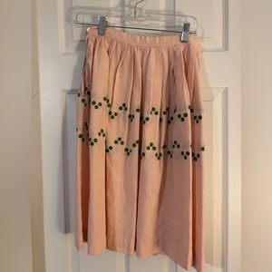 Vintage retro powder pink rockabilly skirt